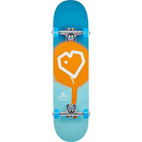 Blueprint Spray Heart Komplett Skateboard - Blå/Orange-ScootWorld.se