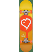 Blueprint Spray Heart Komplett Skateboard - Gul-ScootWorld.se