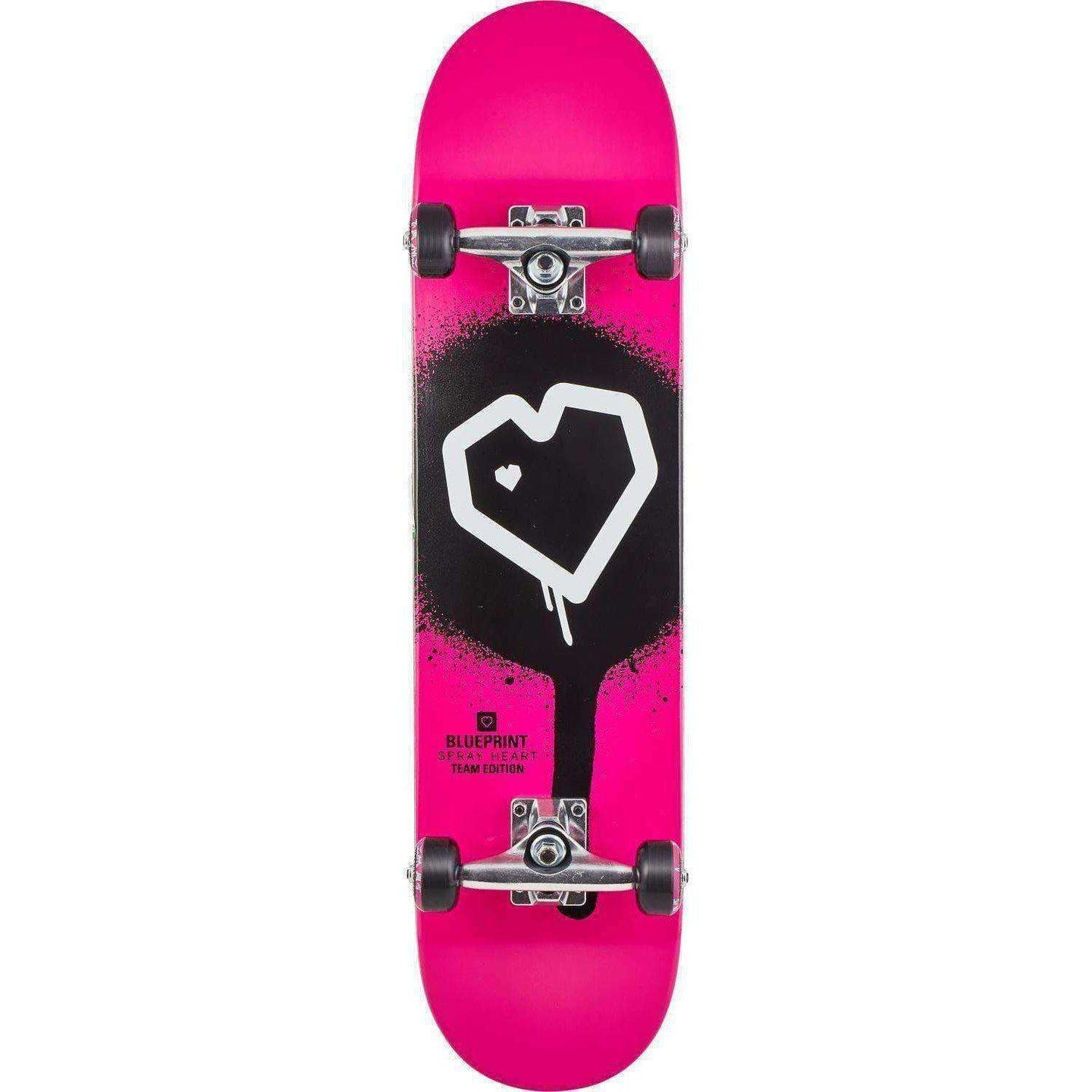 Blueprint Spray Heart Komplett Skateboard - Pink-ScootWorld.se