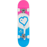 Blueprint Spray Heart Komplett Skateboard - Blå/Pink-ScootWorld.se
