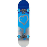 Blueprint Spray Heart Komplett Skateboard - Blå/Silver/Svart-ScootWorld.se