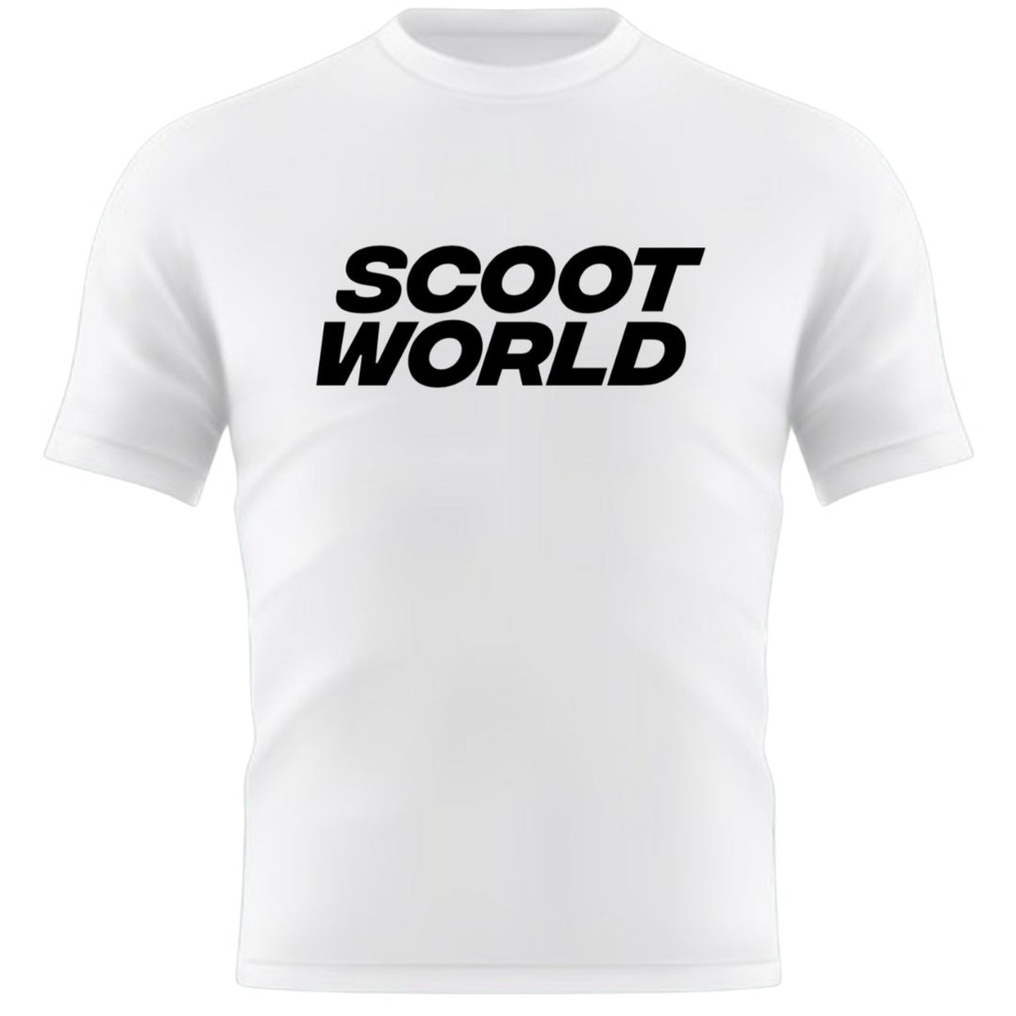 ScootWorld Big Logo Tshirt - White-Kläder-ScootWorld.se