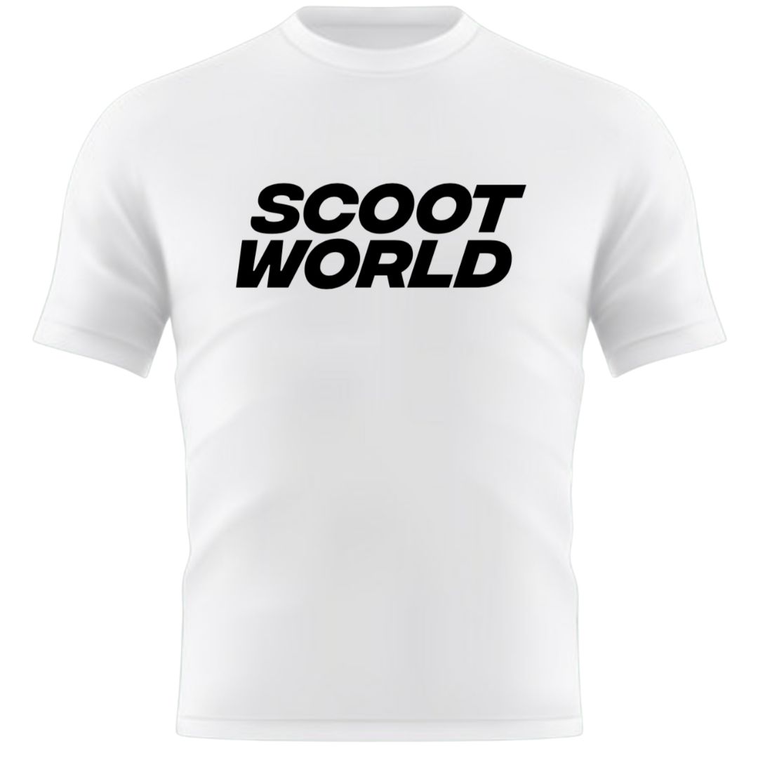 ScootWorld Big Logo Tshirt - White