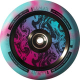 Lucky Lunar 110mm Kickbike Hjul - Rush Pink/Blue Swirl-Hjul till sparkcyklar-ScootWorld.se