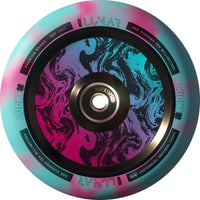 Lucky Lunar 110mm Hjul Til Løbehjul - Rush Pink/Blue Swirl-ScootWorld.dk