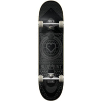 Blueprint Home Heart Complete Skateboard - Black/Grey