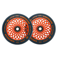 Root ScooterFlow Trick sparkcykel Hjul 110mm 2-pack - Blå/Orange