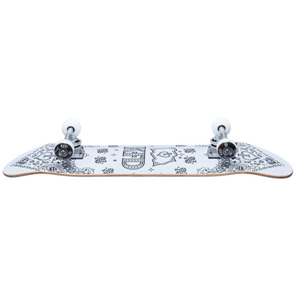 KFD Bandana komplett skateboard - White