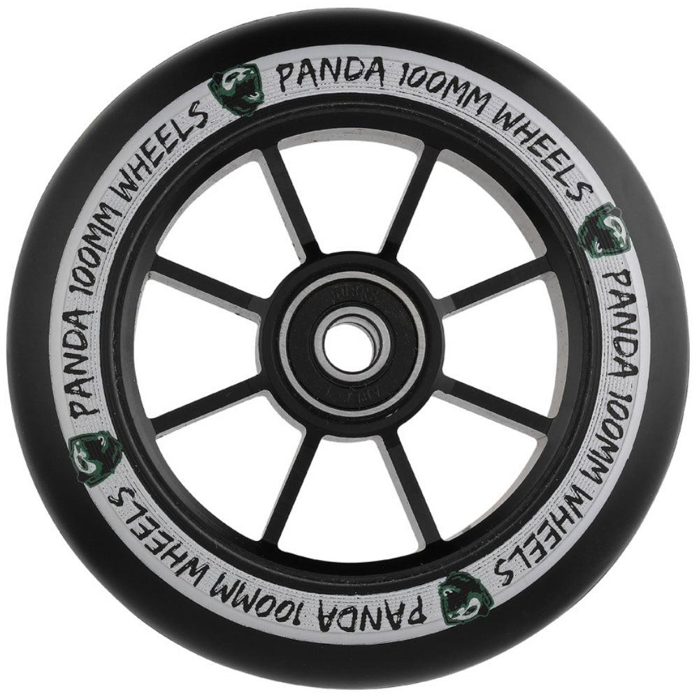 Panda Spoked V2 100mm Kickbike Hjul - Black-Hjul till sparkcyklar-ScootWorld.se