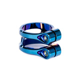 Ethic Sylphe V2 Kickbike Clamp - Chrome Blue-ScootWorld.se