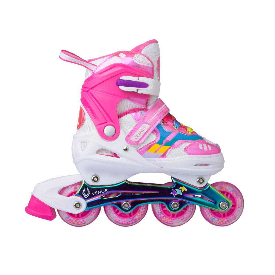 VENOR Ignite LED Inliners - Shiny Pink-Inline skates-ScootWorld.se