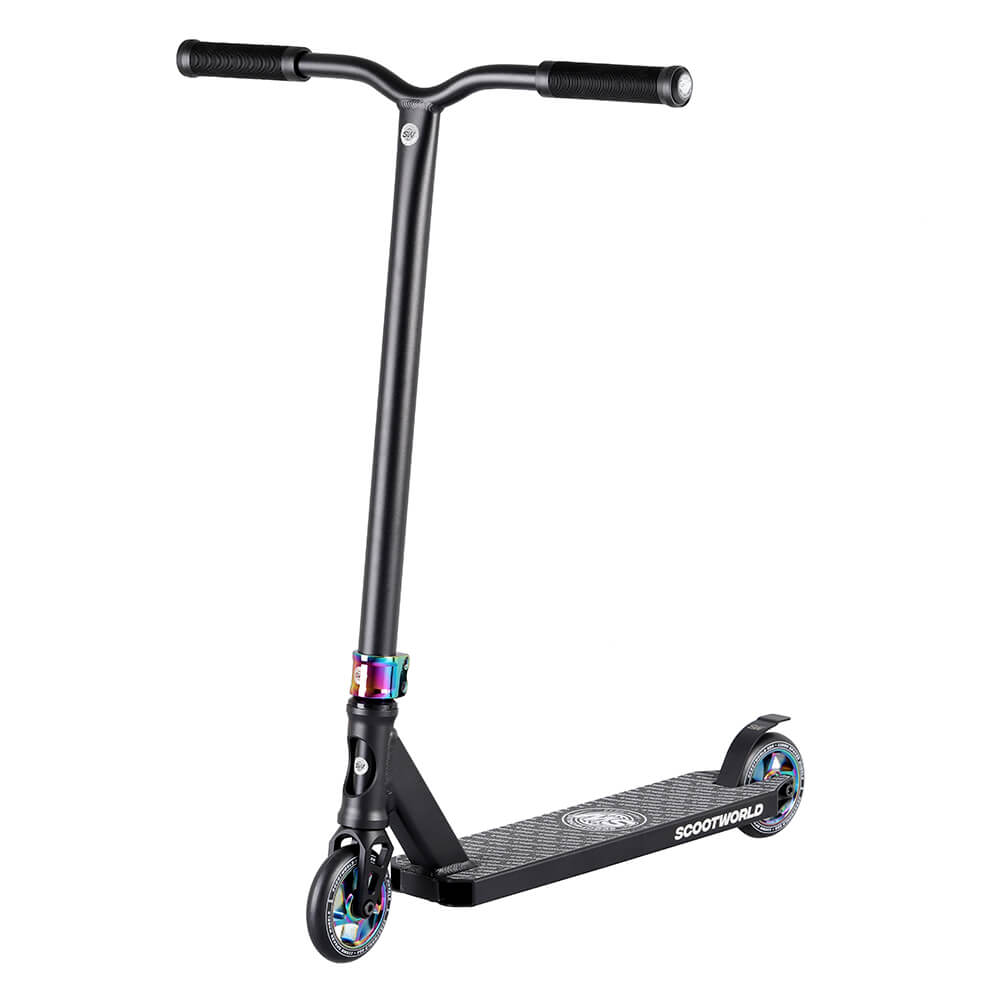 ScootWorld Bend Trick Sparkcykel - Black/Rainbow-Trick sparkcyklar-ScootWorld.se