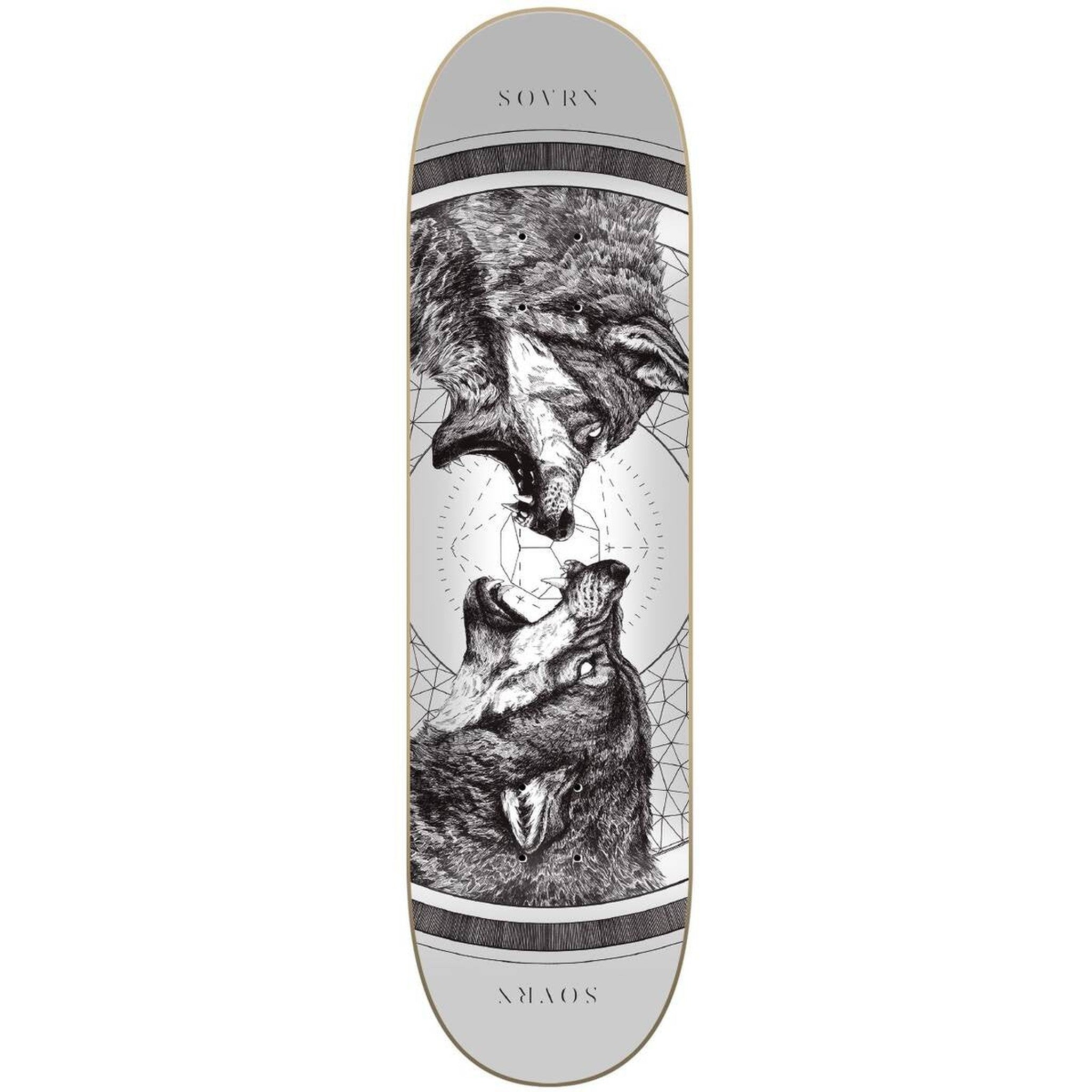 Sovrn Geri & Freki Skateboard Deck - Black-ScootWorld.dk