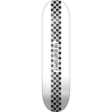 Heart Supply Check Stripe Skateboard Bräda - White