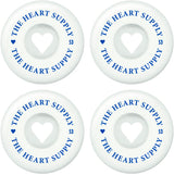 Heart Supply Clean Heart 99A Skateboard Hjul 4-Pak - White/Blue