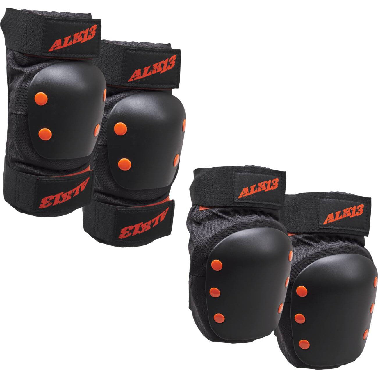 Alk13 Combo Pads - Black/Red