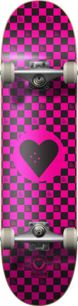 Heart Supply Round Logo Skateboard - Checks