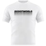 ScootWorld Repeat Logo Tshirt - Vit