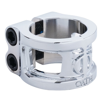 Oath Cage V2 Alloy 2 Bolt Double Kickbike Clamp - Silver