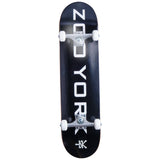 Zoo York Logo Block Skateboard - Black/White