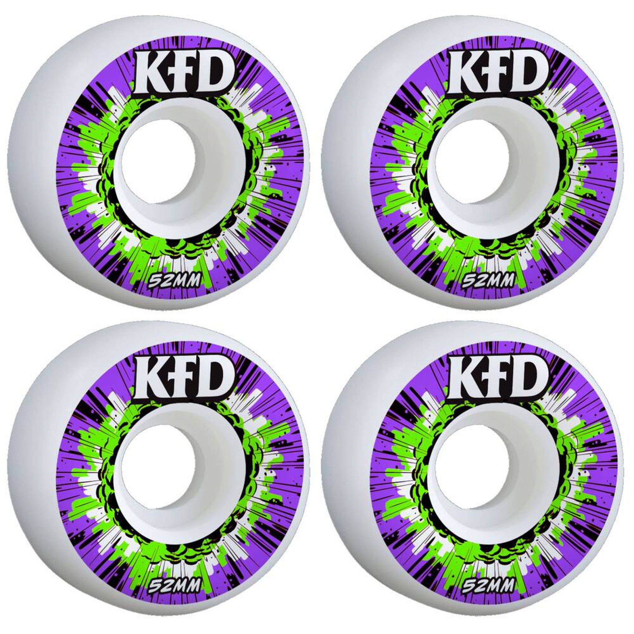 KFD Blast Skateboard Hjul 4-Pak - Purple-ScootWorld.dk