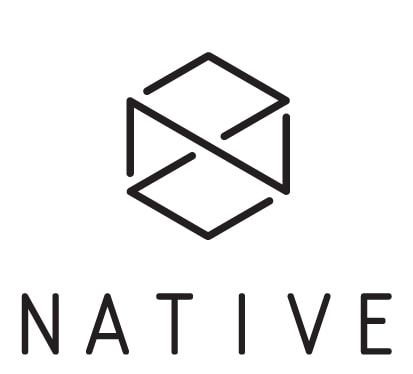 Native Logo Klistermærke Til Løbehjul - Hvid