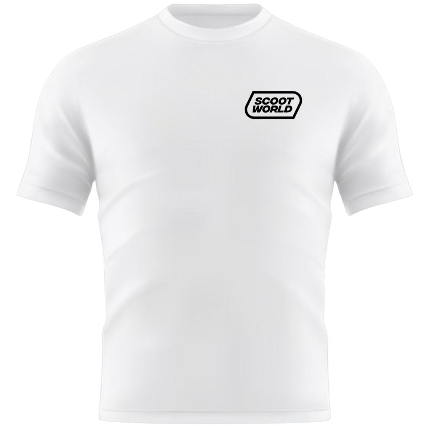 ScootWorld SW Logo Tshirt - White-Kläder-ScootWorld.se