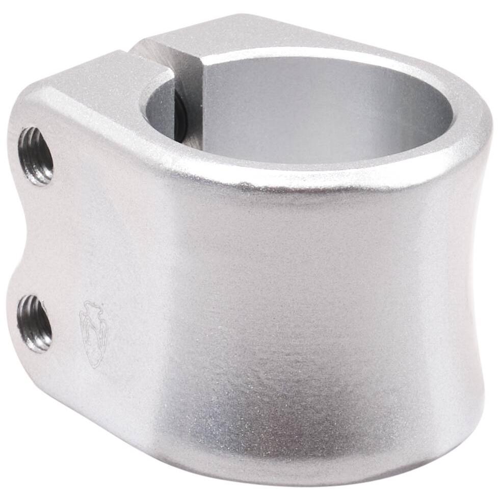 North Profile Double Kickbike Clamp - Matte Silver-ScootWorld.se
