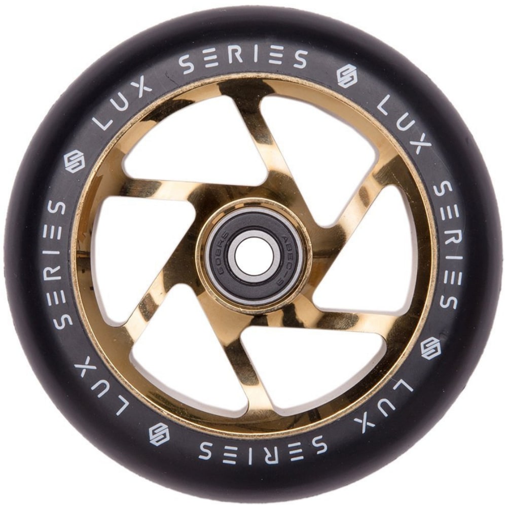 Striker Lux Spoked 110mm Kickbike Hjul - Gold Chrome