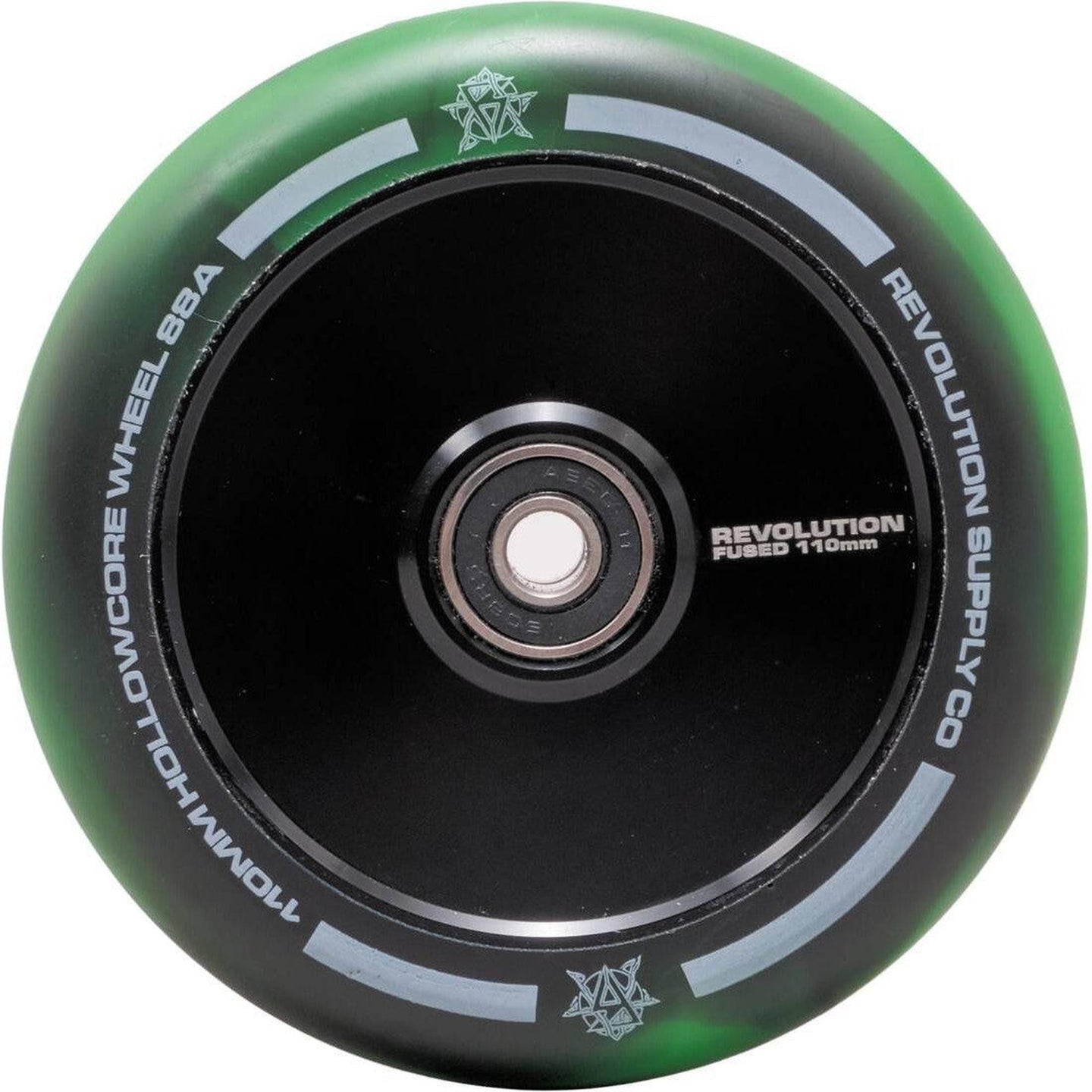 Revolution Supply Hollowcore Fused Kickbike Hjul - Green-Hjul till sparkcyklar-ScootWorld.se