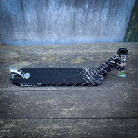 Apex ID Limited 4.5" Kickbike Deck - Black/White/Grey Splash