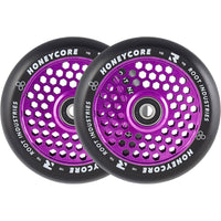 Root Honeycore Svart 110mm Kickbike Hjul 2-Pak - Purple