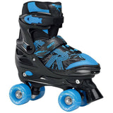 Roces Quaddy 3.0 Justerbar Rullskridskor Barn - Black/Astro Blue-Side-by-side Rullskridskor-ScootWorld.se