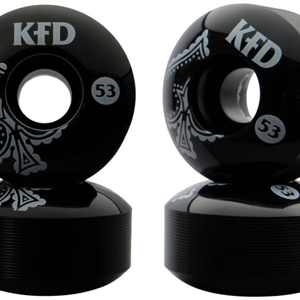 KFD Team 100A Skateboard Hjul 4-Pak - Bandana