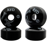 KFD Team 100A Skateboard Hjul 4-Pak - Bandana