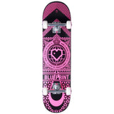 Blueprint Home Heart Complete Skateboard - Pink