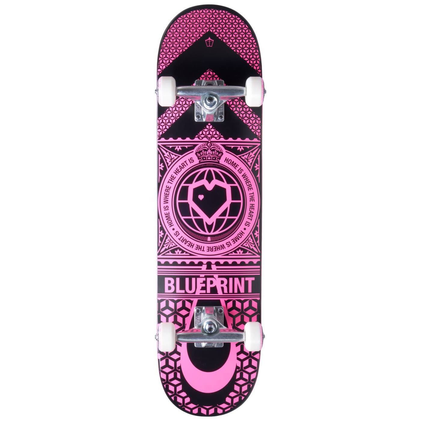 Blueprint Home Heart Complete Skateboard - Pink-Skateboards-ScootWorld.se