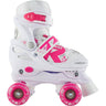 Roces Quaddy 2.0 Justerbar Rullskridskor Barn - Vit/Pink