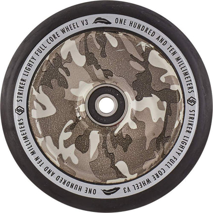 Striker Lighty Fullcore V3 Svart PU 110mm Kickbike Hjul - Snow Camoflague