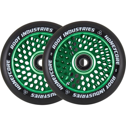 Root Honeycore Svart 110mm Kickbike Hjul 2-Pak - Green