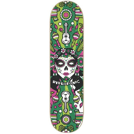 Hydroponic Mexican Skull 2.0 Skateboard Bräda - Green Catrina