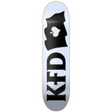 KFD Logo Flagship Skateboard Deck - White