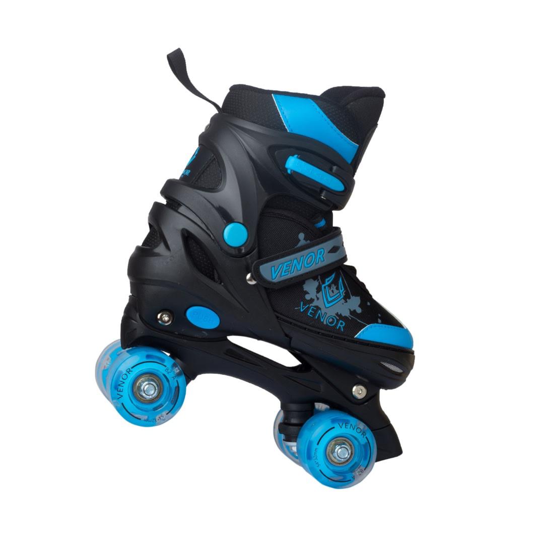 VENOR Ignite LED Side-By-Side Rullskridskor - Black/Blue-Side-by-side Rullskridskor-ScootWorld.se