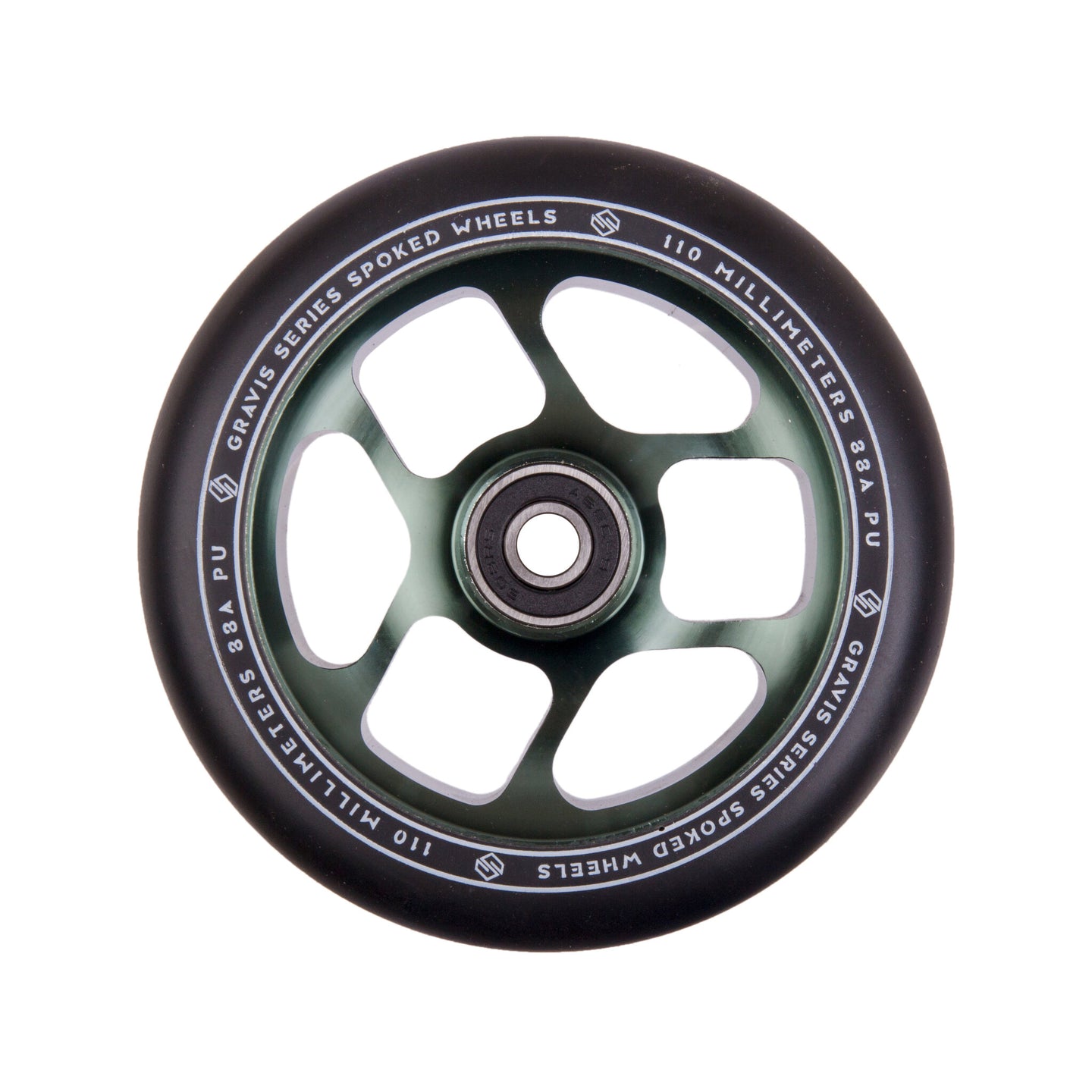 Striker Gravis Spoked 110mm Sparkcykel Hjul - Army Grön-ScootWorld.se