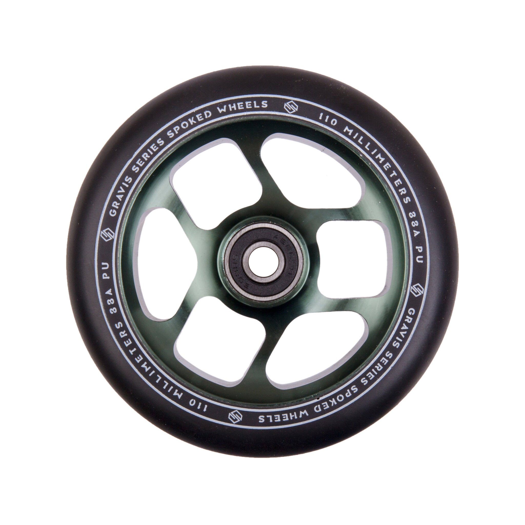 Striker Gravis Spoked 110mm Sparkcykel Hjul - Army Grön-ScootWorld.se