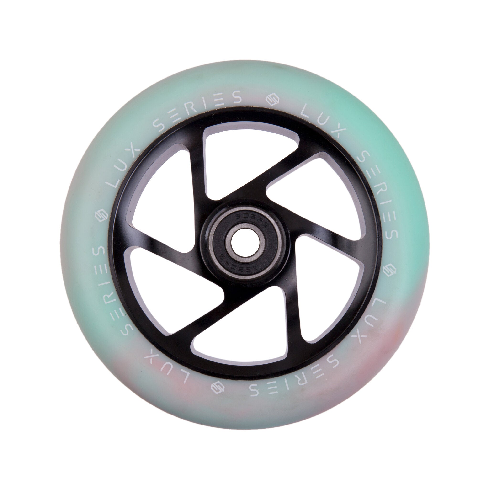 Striker Lux Spoked 110mm Sparkcykel Hjul - Pink/Turkos-ScootWorld.se