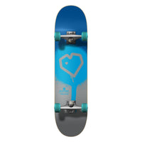 Blueprint Spray Heart V2 Komplet Skateboard - Blue/Silver/Teal