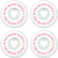 Heart Supply Clean Heart 99A Skateboard Hjul 4-Pak - White/Pink