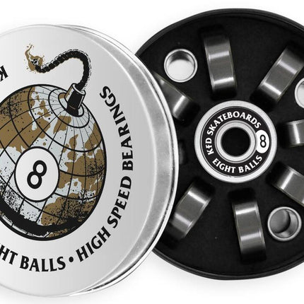 KFD Eight Balls Kuglelejer - Sort