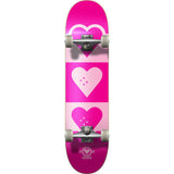 Hearty Supply Quadron Logo Skateboard - Pink